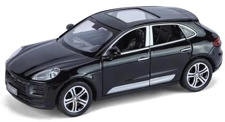 KWZGHOLJ Motorfahrzeuge Replica Auto 1:32 for Porsche Macan Legierung Druckguss Maßstabgetreue Modellauto Sammlerstücke Dekoration Fertiges Modellauto(Black)