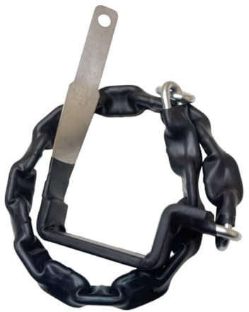 Antifurto Blocca Ruota con Catena, Compatibile con Piaggio Vespa PX 125, 150, 200, PE, Arcobaleno, T5