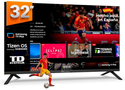 TD Systems - Smart TV 32 Pulgadas HD con Tizen OS 8.0 Powered by Samsung, Televisión HDR10 con Sintonizador Triple, Televisores del 2026 | PRIME32C22TIZEN