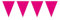 Folat 8714572226196 Wimpelkette, Wimpelgirlande, 10 Meter, mit 15 Rosa Wimpeln, Partydekoration magenta