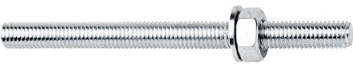 Celo Gewindestange M16 x 190mm ETA-15 Resi Ast - Ankerstange für Injektionsmörtel, zum Einlassen in Beton - mit Mutter und Unterlegscheibe, Stahl verzinkt - 10 Stück