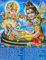 Crafts of India Resting Lord Vishnu/Hindu God Poster -Reprint on Paper (Unframed : Size 9x11 Inches)