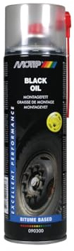 Motip Aérosol m090300 Huile peinture en spray, 500 ml, noir