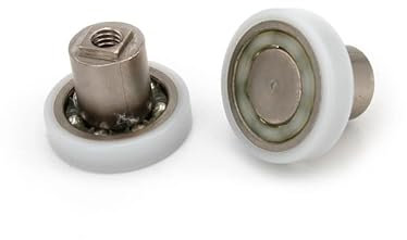 Cuscinetti Box Doccia VR - KIT 2 PEZZI Rotelle a Sfera di Ricambio in Acciaio per Ante Doccia a Scorrimento diametro 17,8x4x13.3 M4 FRIGES