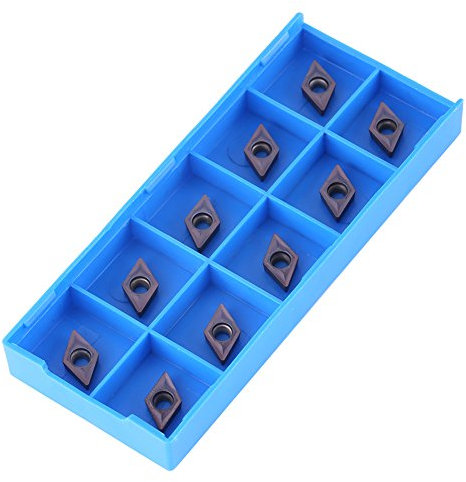 10pcs Insertos de Carburo de Diamante CNC Cortador de Insertos Cuchillos de Insercin de Mquina de Fresado DCMT0702 EM YBC205 para Acero Aemielaborado