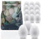 TK Gruppe Timo Klingler 50x Styroporeier 6 cm Eier aus Styropor - Plastikeier zum Bemalen - Ostereier aus Kunststoff, Kunststoffeier, zum Basteln - Eier als Deko Dekoration an Ostern
