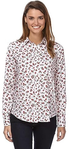 Vincenzo Boretti Blusa, Taglio Giusto, Colletto della Camicia Rosso M