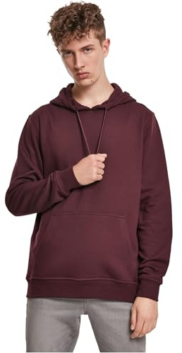 Urban Classics Herren Basic Sweat Hoody Kapuzenpullover,, per pack Rot (Redwine 02243), X-Large (Herstellergröße: XL)