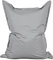 Lumaland Riesen-Sitzsack XXL 140x180 cm | Wasserfestes Indoor & Outdoor Liegekissen mit über 3 Mio. anpassungsfähigen EPS-Perlen | Bean Bag mit waschbarem Bezug [Silbergrau]