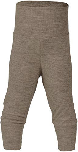Engel Natur, Baby Bekleidung, Hose breiter Bund, 1 Stück, 70% Wolle, 30% Seide (Walnuss, Gr. 62-68)