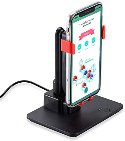 NEWZEROL Einstellbar Handy Swing kompatibel für Pokemon go/Plus Cell Telefon-Schrittzähler, [USB-Kabel][DREI Geschwindigkeitsmodi][Stumme Version] Schnellschritt-Sammelgerät Telefon-Schaukelgerät