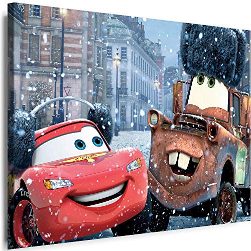 Julia-Art - Bilder Film Cartoons Tiere Kinder Cars 70 x 50 cm LeinWandBilder Xxl - 1 Teilige WandBilder Art 3D Modern Kunstdrucke w-a-2063-14