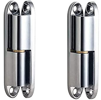 2 Pièces Paumelles Charnière Inox, Charnière à Visser de Porte, Charnière à Visser pour Portes, Charnières de Rénovation, pour Porte, Box, Cabanon, Fenêtre, Clôture