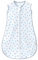 MIKAFEN Baby Schlafsack Sommer Ärmellos 0.5 Tog,100% Baumwolle Kinder Sommerschlafsack für Jungen und Mädchen (graue Sterne,6-14 Monate)
