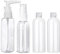 4 pcs 100ml Travel Bottles For Toiletries Refillable Liquid Container Clear Empty Bottle For Lotion Shampoo Conditioner Shower Gel Hand Soap with Labels and Funnel