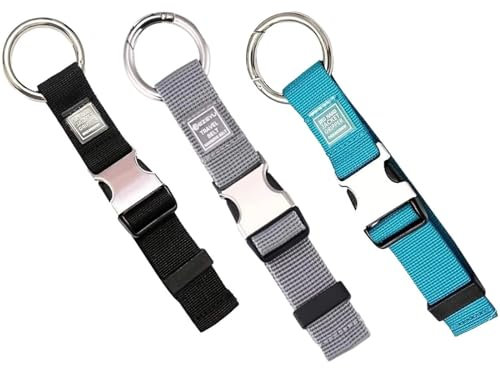 RUNRAYAY 3 Stück Add a Bag Gepäckgurte Jackengreifer, strapazierfähige verstellbare Taschenhakengurte Bungees Reisezubehör, tragen Sie Ihre zusätzlichen Taschen freihändig