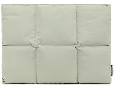 Canvaslife Puffy Laptop-Hülle, 38,1 cm (15,4 Zoll), gesteppte Puffer-Laptophülle für Damen, Kissenbezug, kompatibel mit MacBook Pro 16 Zoll und 15-15,6 Zoll (Armeegrün)