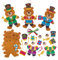 Baker Ross FX798 Kit di decorazione dell'orso soldato schiaccianoci - Confezione da 8, decorazioni natalizie per bambini