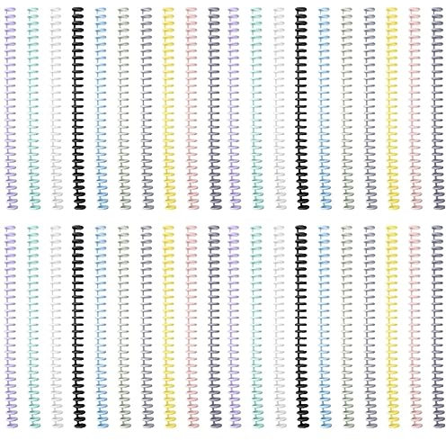 STOBOK Trendige Ringe Mini-Ordner 40 Stk Binde Ring Haushaltsbuch Ringbuch Plastik Abnehmbar Bindende Vorräte Büro Büro-Notizblock Ringmappe