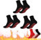 3 Paar Selbstheizende Socken Für Männer Frauen, Turmalinsocken Fußwärmer Socken, Winter Thermosocken Beheizbare Socken, Unisex Baumwollsocken Für Outdoor Sport Jagd Camping Wandern (Schwarz)