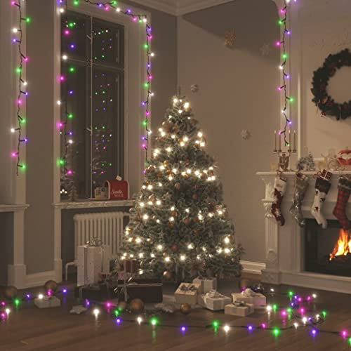 Lichterkette mit 150 LEDs, 15 m, PVC, mehrfarbig, pastellfarben