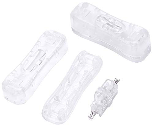 GRARRO Interruptor de cableado para lámpara de noche, 2 unidades, plástico transparente