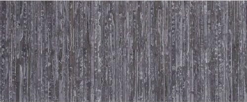 Alfombra Cocina Lavable Antideslizante Bambú Natural | Alfombras de Cocina Moderna y Ecológica | Alfombrilla para Pasillo Larga | Superficie Higiénica y Estilo Contemporáneo - 50X240 cm - Gris