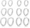 ABPBA Creolen Silber 925 Kleine Ohrringe Silber Creolen mit Zirkonia Hypoallergene Creolen Silber Kleine Knorpelschläfer Huggie Ohrringe Silber Set für Mehrere Piercings 6 Paar