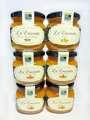 Confitures artisanales. LOT d'agrumes composé de 6 confitures. Confitures maison. Confitures gourmandes. Petites confitures. Idéales en cadeau confitures gourmandes. Pots de 235 grammes.