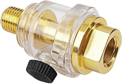 Appareil de lubrification compact – Lubrificateur d'outils pneumatiques, compresseur d'air en ligne | Huileur automatique pour outils pneumatiques 6,35 mm, accessoires pneumatiques pour pistolets à