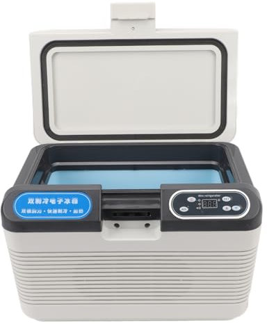 TOPINCN Nevera para Coche de 12 Litros, Congelador Portátil de 12,7 Cuartos, Refrigerador de Compresor, Calefacción de 65 W, Refrigeración de 75 W, Refrigerador Portátil de Aluminio de