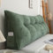 GYCS Rückenkissen Lesekissen Für Bett Und Couch,Rückenlehne Kopfende, Dreieckiges Sofakissen Bücherkissen,Wandkissen Für Bett,Leseknochen Kissen,Stoov Kissen,Langes Kissen,Twilight green,120*20*50cm