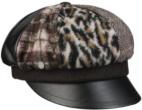 LIERYS Matinetta Ballonmütze aus Wolle Made in Italy Damen Winter schwarz One Size