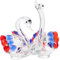 Alipis Pcs Crystal Swan Statue Swan Decor for Desktop Home Office Wedding Birthday Decor