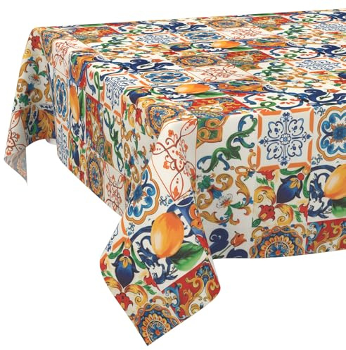 ANRO Tischdecke abwaschbar Thalia 140x100 cm Tischwäsche