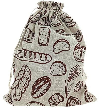 Beimus Sacs à pain réutilisables en cire d'abeille pour pains et sandwichs faits maison en coton bio stockage au levain