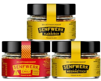 Feuer 3er Senfpaket - Klassisch, Meerrettich und Chili