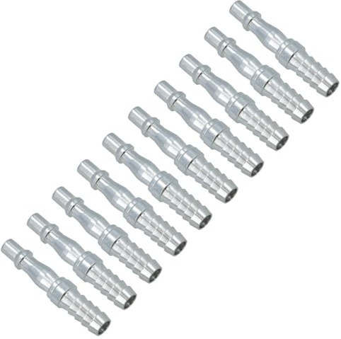 3/8in BSP (9.5mm) Air Hose Barb Tail with Male PCL Type Connector Fitting 10pc