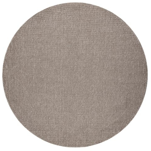 rugsx Teppich Casablanca Loop Schleife weich, für Zimmer, Wohnzimmer, Schlafzimmer, braun Kreis 200 cm