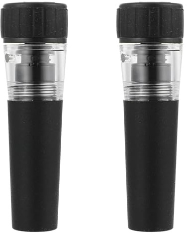 Alipis 2 pezzi Tappi Sottovuoto per Vino in Silicone con Pompa Integrata Conservazione Professionale e Sigillatura Ermetica per Bottiglie Aperte Portatile e Facile da Usare