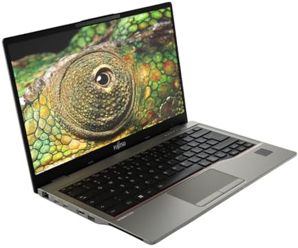 Fujitsu Lifebook U7412 14 Zoll Touch Display Intel Core i7-1270P 512GB SSD Festplatte 16GB Speicher Windows 11 Pro 5G LTE Webcam Notebook Laptop (Generalüberholt)