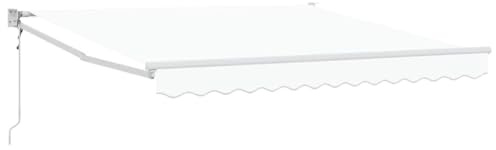 fsahslih Tenda da sole a braccio articolato, 350 x 250 cm, tenda da sole retrattile in poliestere e alluminio, stabile protezione solare per terrazza, balcone e giardino