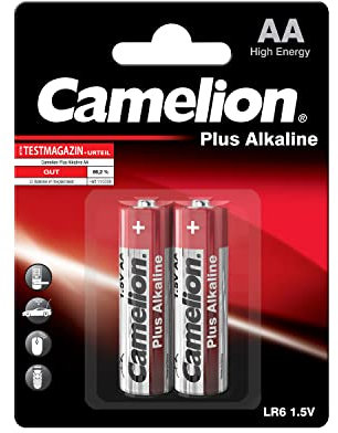Camelion 11000206 LR 6 AA Mignon Plus Alkaline Battery (Pack of 2)