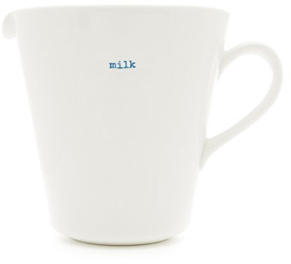 Keith Brymer Jones - Word Range - Large Ceramic White Jug - Milk - 500ml - Gift Boxed