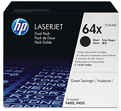 Hewlett Packard HP Toner CC364X 2-Pack schwarz HV Color LaserJet P4015 P4515