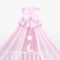 Lussuoso lettino a baldacchino/zanzariera da 480 cm (solo rosa luna)