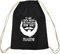 Shirtstreet24, Menschen ohne Bart, Moustache Baumwoll natur Turnbeutel Rucksack Sport Beutel, Größe: onesize,schwarz natur