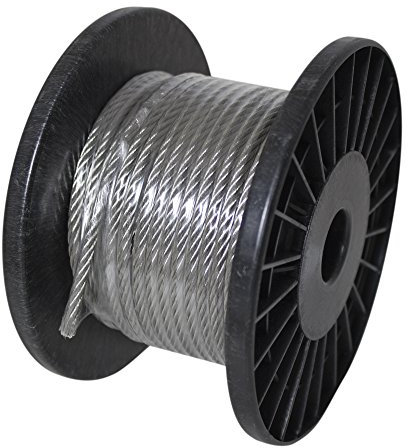 Coolaroo Sonnensegel-Zubehör, Edelstahl-Drahtseil, 30 m große Rolle, Schattensegel Hardware für Schattensegel