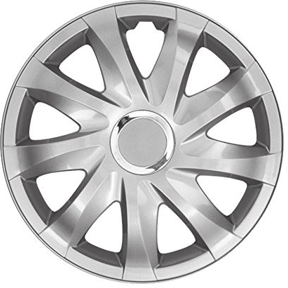(Farbe und Größe wählbar!) 16 Zoll Radkappen Drift (Silber) passend für Fast alle Fahrzeugtypen (universell)