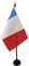 AZ FLAG - Tischflagge Akadien - 15x10 cm Goldene Splitze - Akadien Tischfahne 10 x 15 Cm - Flaggen